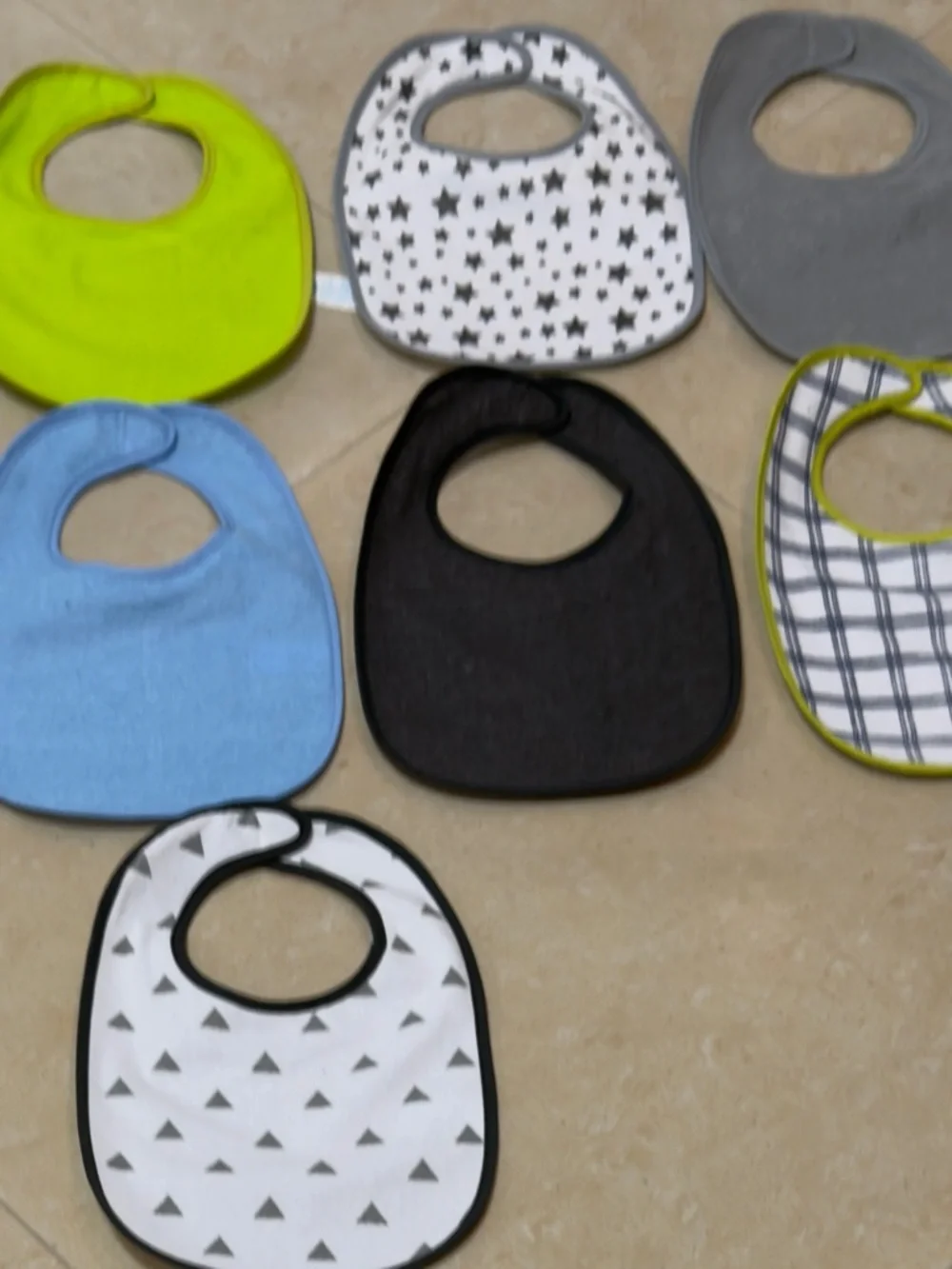 Neat Solutions Bib Set - Multi Color Stack 9 packs New without tags